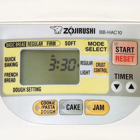 Bread machine program and size controls